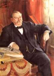 Oil painting of Grover Cleveland, painted in 1899 by Anders Zorn.