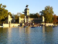 Monument to Alfonso XII at the Parque del Retiro