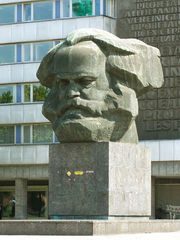 A Karl Marx monument in the German city Chemnitz, formerly the East German city Karl-Marx-Stadt (Karl Marx City).