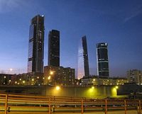 The Cuatro Torres Business Area in February 2008