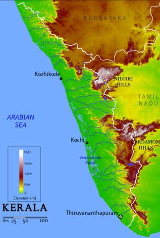 Image:Kerala geographic map.png
