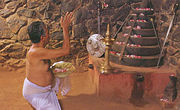 Kalari puttara shrines are seven-tiered platform-altars where kalaripayattu practitioners pray to the guardian deity.