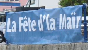 Dgèrnésiais (Guernsey) being used to advertise a sea festival