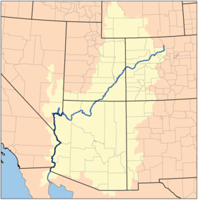 Map of the Colorado Watershed