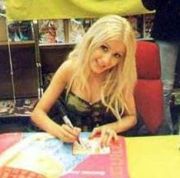 Aguilera during the promotion of her debut album in April 2000.