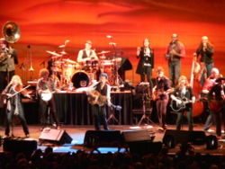 Springsteen and the Sessions Band performing in Milan in 2006