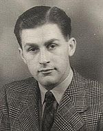McCartney's English teacher, Alan Durband, in 1946.