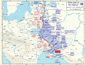 Map of the Smolensk operation and related offensives