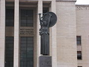 The statue of Minerva in La Sapienza University