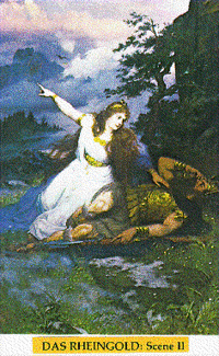 Illustration inspired by Wagner's music drama Das Rheingold