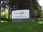 Sign at the Googleplex