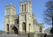 The west front of Bristol Cathedral