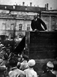 Vladimir Lenin, leader of the Bolsheviks