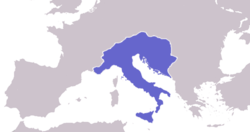 The Ostrogothic Kingdom, which rose from the ruins of the late Western Roman Empire