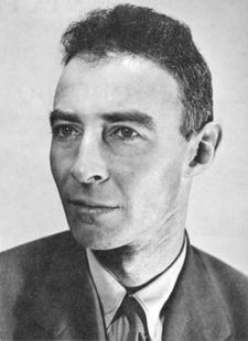 J. Robert Oppenheimer (1904–1967), "the father of the atomic bomb", worked on the first nuclear weapons before becoming a government advisor.