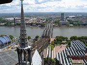 View from the tower of Cologne Cathedral