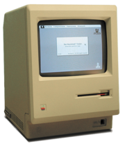 The Macintosh 128K, the first Macintosh, was the first commercially successful personal computer to use images, rather than text, to communicate.