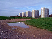 Council tower blocks in Weston