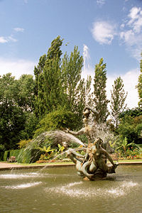 The Triton Fountain in Queen Mary's Gardens