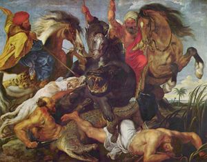 The Hippopotamus Hunt (1617), by Peter Paul Rubens.