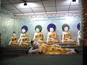 Buddha statues at Shwedagon Paya