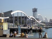 The footbridge that connects the Port Vell to the Maremagnum.