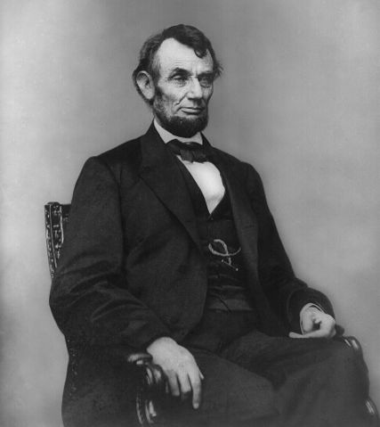 Image:Abraham Lincoln seated, Feb 9, 1864.jpg