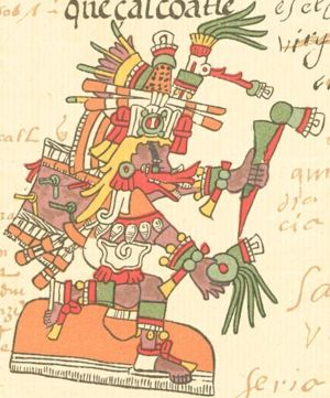 Quetzalcoatl as depicted in the Codex Telleriano-Remensis.