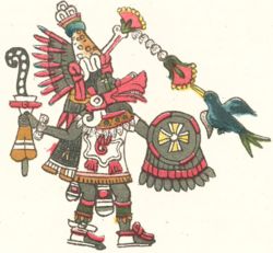 Quetzalcoatl as depicted in the Codex Magliabechiano.