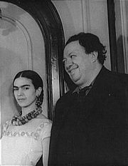 Frida Kahlo with Diego Rivera in 1932, by Carl Van Vechten