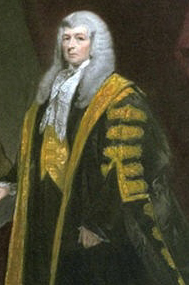 The Lord Chancellor wore black and gold robes whilst presiding over the House of Lords.
