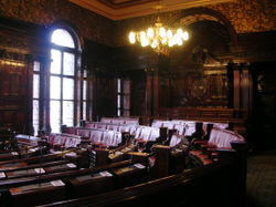 Glasgow City Chambers is the headquarters of Glasgow City Council and the seat of Local Government in the city.