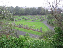 Rain at Glasgow Necropolis.
