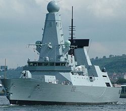 HMS Daring was built in Glasgow and launched in 2006. Although diminished from its early 20th century heights, Glasgow remains the hub of the UK's Shipbuilding industry.