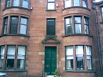 Typical red sandstone Glasgow south side tenement (Shawlands).