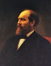Offical White House portrait of James Garfield