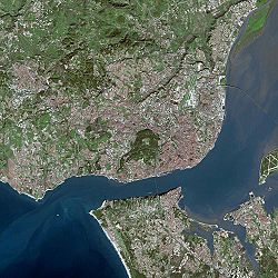 Lisbon seen from Spot Satellite