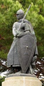 Statue of King Afonso Henriques, conqueror of the city in 1147.