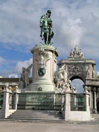 Statue of King José I in the Commerce Square (Praça do Comércio), erected in 1775 as part of the rebuilding of Lisbon after the earthquake of 1755.