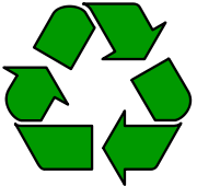 The international recycling symbol.
