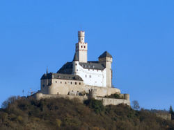 The Marksburg near Koblenz was built in 1231.