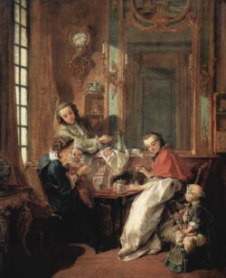 Le Dejeuner by Francois Boucher, demonstrates elements of Rococo. (1739, Louvre)