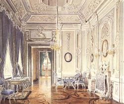 A Rococo interior in Gatchina.