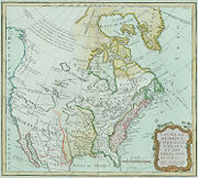 The territory of the newly formed USA was much smaller than it is today. A French map showing Les Etats Unis in 1790