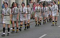 Girl Guides from the Polish ZHR, an associate member of the CES