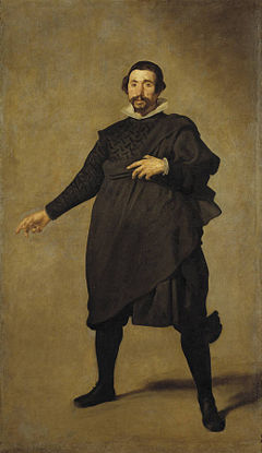 Portrait of Pablo de Valladolid, 1635, a court fool of Philip IV.