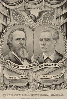 Hayes/Wheeler campaign poster