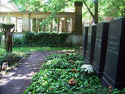 Graves of the Brothers Grimm in the St Matthäus Kirchhof Cemetery in Schöneberg, Berlin.