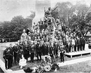 The unveiling of the South African War Memorial in Toronto Canada in 1908