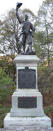A memorial for Canadian soldiers who died during the war in Confederation Park, Ottawa